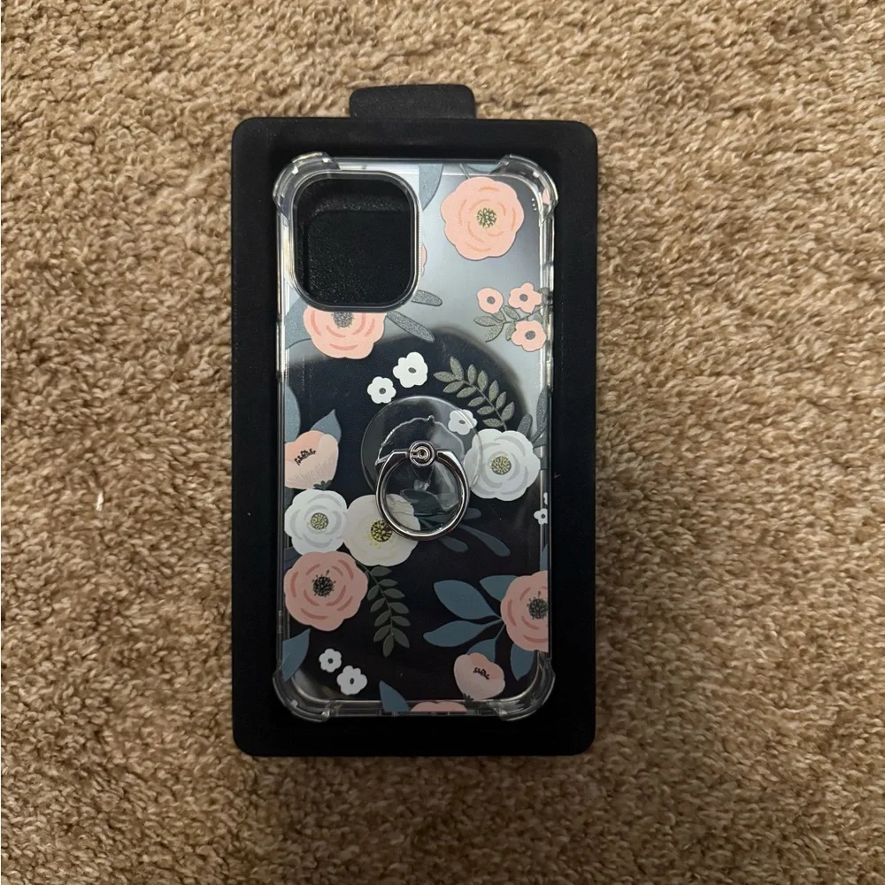 Source Unknown Floral Clear Phone Case with Ring Holder